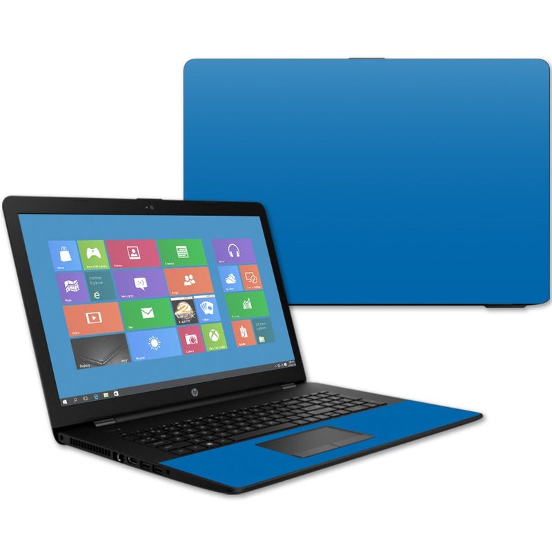 MIGHTY SKINS Mightyskins Skin Compatible with Hp 17t Laptop 17.3" (2017) - Solid Blue | Protective, Durable, and Unique Vinyl Decal Wrap Cover | Easy to Apply, Remove, and Change Styles | Made in The USA - Image 1